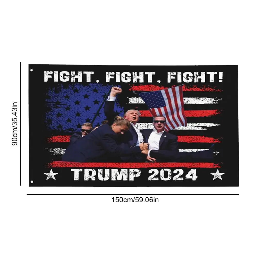 3X5Ft Trump 2024 Flag Trump Flag Keep America Great Donald Banner Tapestry Poster Still Fighting