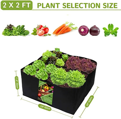 Garden Planting Bag Felt Multi-Grid Planting Bag Vegetable Planting Pot Plant Flower Planting Flower Pot Plant Nutrition Bag