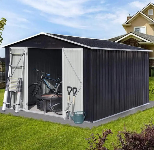 Storage Shed with Double Lockable Doors