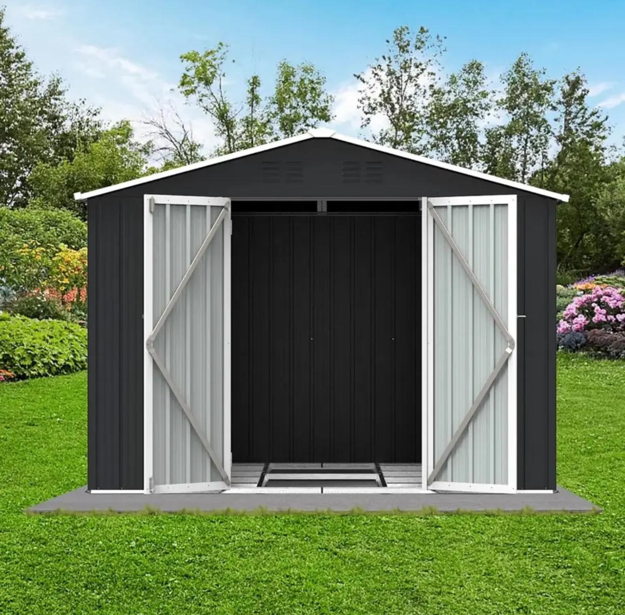 Storage Shed with Double Lockable Doors