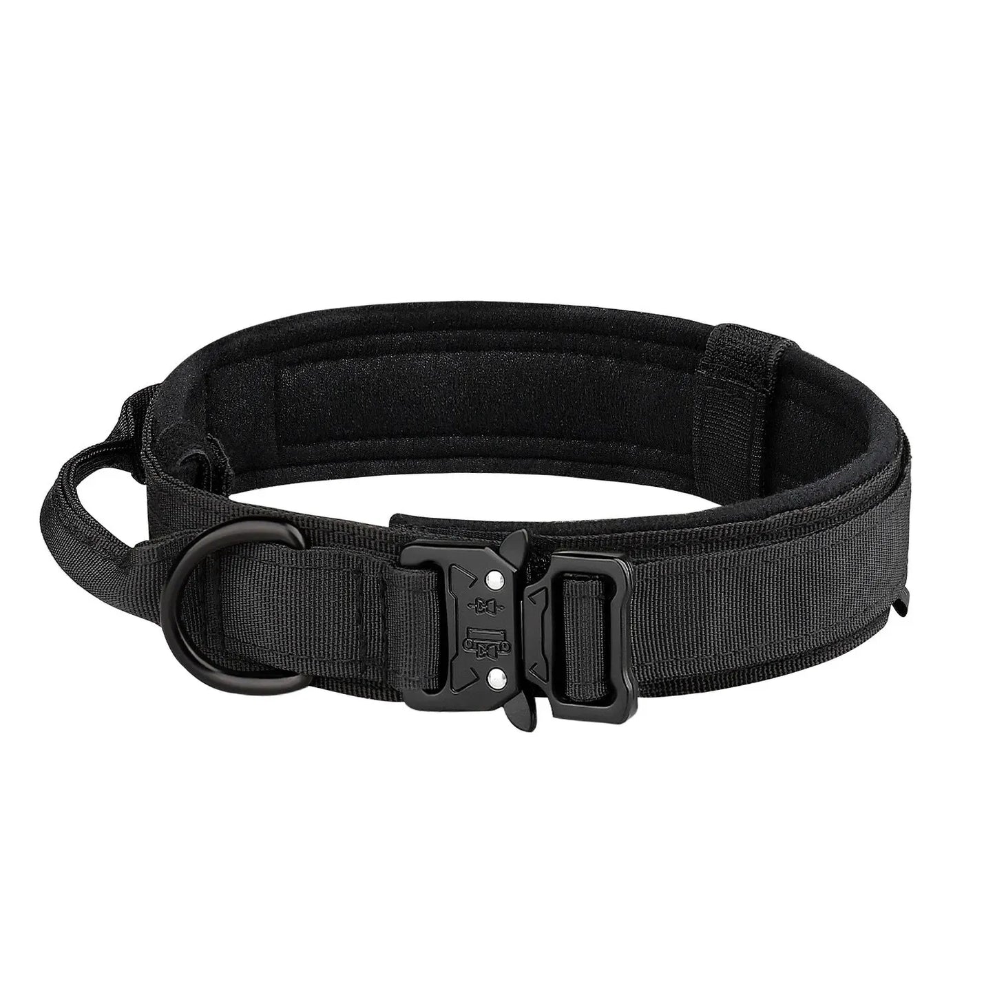 Pet Products Outdoor Tactical Dog Collar Metal Buckle Breathability Nylon Collar Medium and Large Dog Training Neck Collar Dog