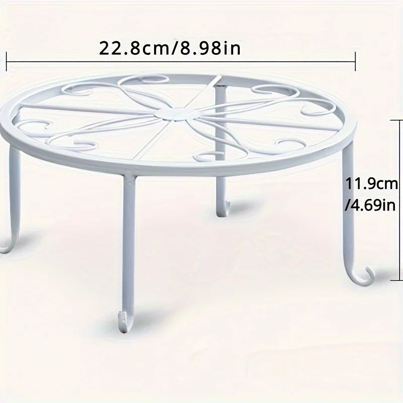 1Pcs Heavy Duty Metal Rustproof Iron Plant Stand - Perfect for Indoor/Outdoor Garden Planters & Pots!