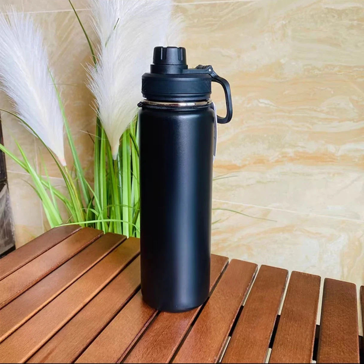 Lulu Insulated Water Cup Portable Leakproof Outdoor Cups Sport Gym Vacuum Bottles Stainless Steel Pure Titanium Water Bottles