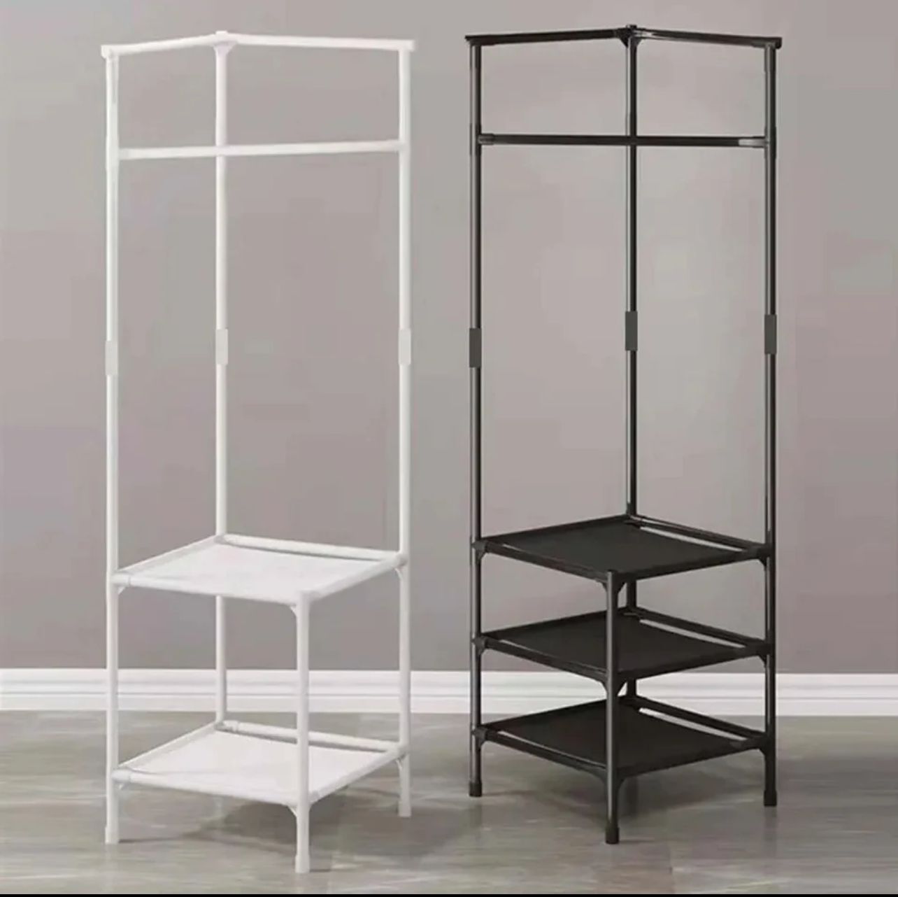 Corner Clothes Rack Stand Organizer