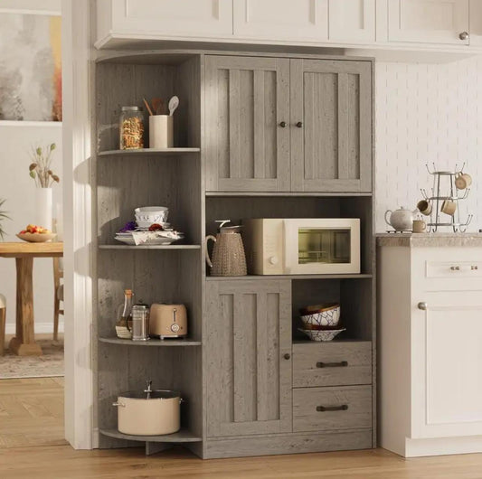 FarmHouse Kitchen Pantry Storage Cabinet