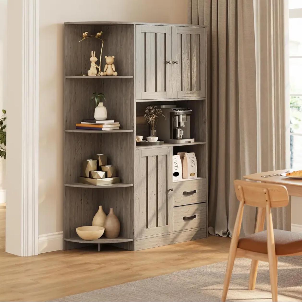 FarmHouse Kitchen Pantry Storage Cabinet