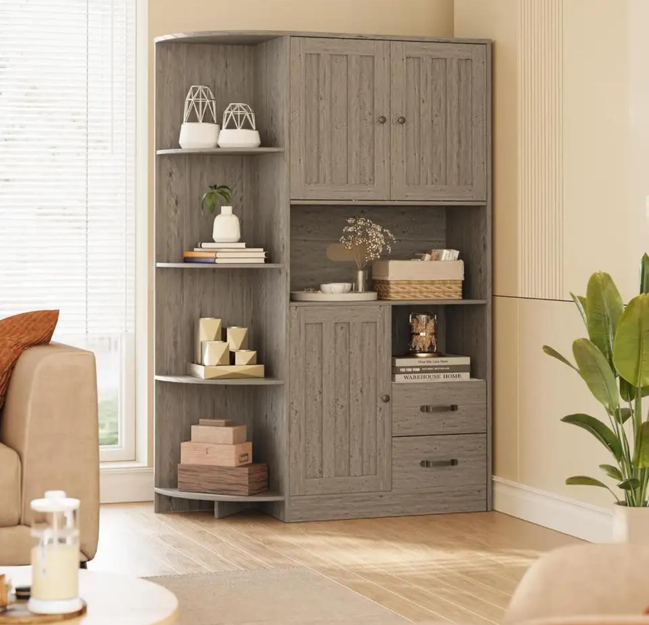 FarmHouse Kitchen Pantry Storage Cabinet