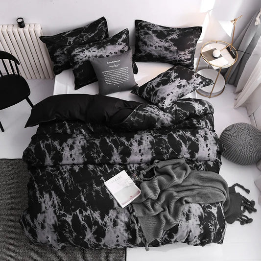 3Pcs Duvet Cover Set with Pillow Case Double Comforter Bedding Set Quilt Cover Queen/King Couple or Single Bed