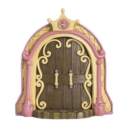 Wood Miniature Fairy Gnome Window Door Elf Home Creative Tree Door Home Children'S Toys Garden Decoration Miniatures