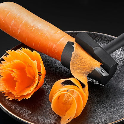 1PC Fruit and Vegetable Flower Cutter Multifunctional Cucumber and Carrot Carving Mold Kitchen Tool