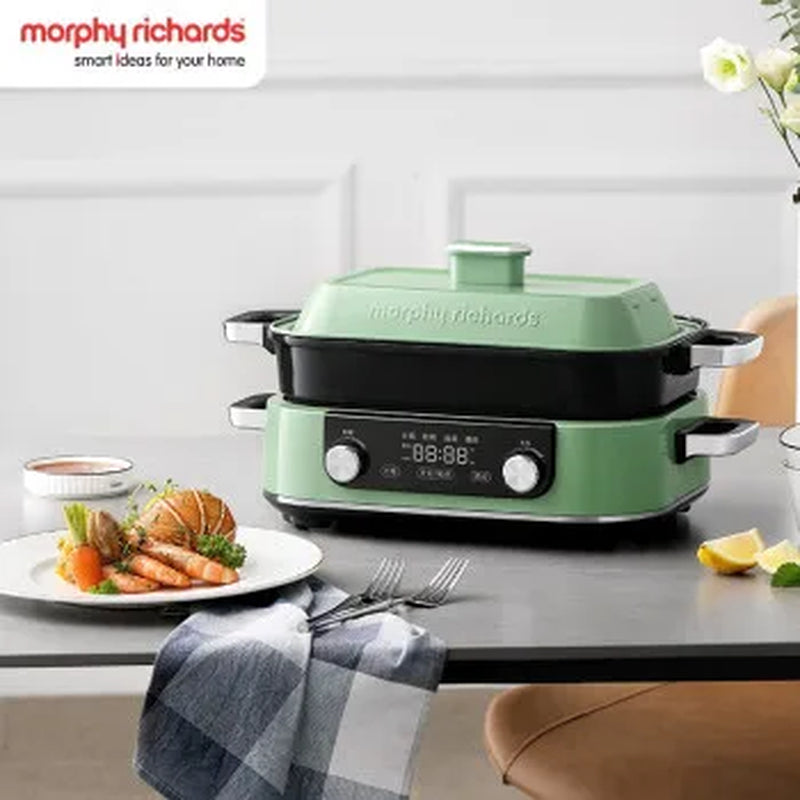 Morphy Richards Multi-Function Pot Electric Grill Kitchen Appliances Electric Hot Barbecue Electric Hot 1600W Hotpot Electric