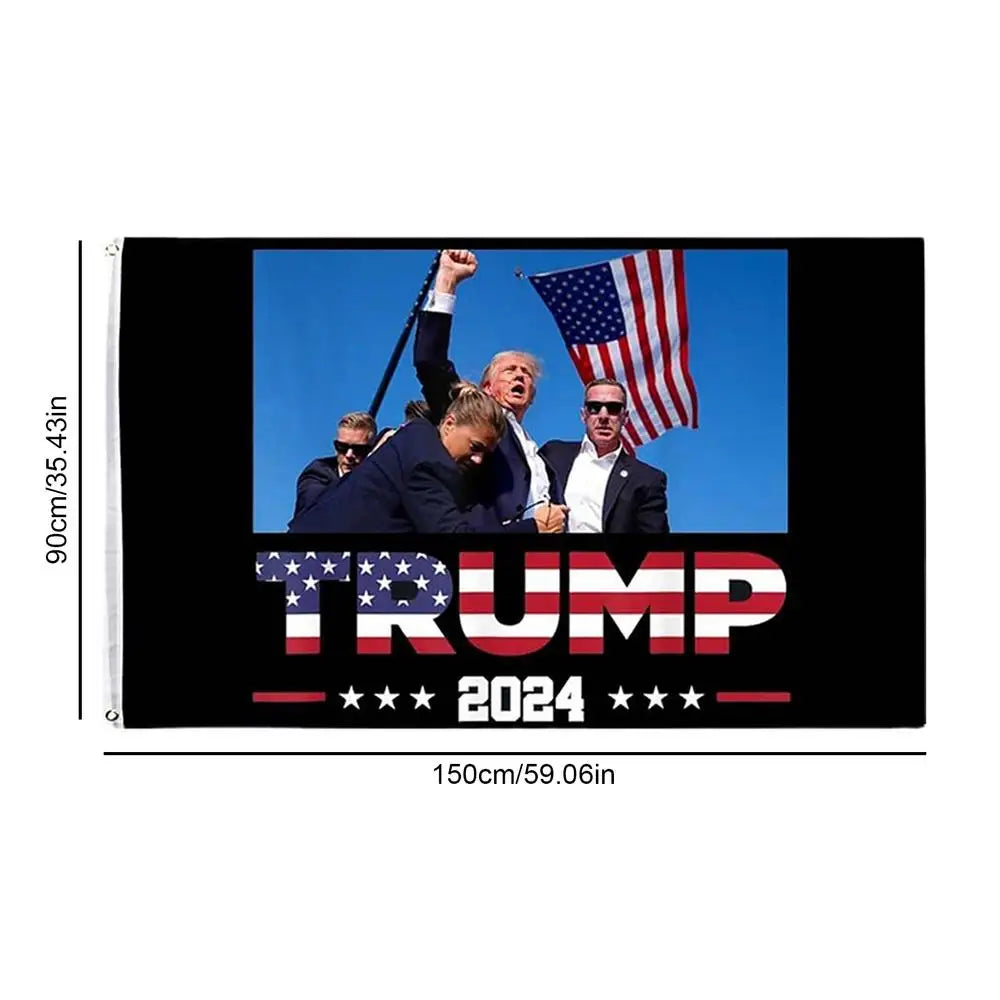 3X5Ft Trump 2024 Flag Trump Flag Keep America Great Donald Banner Tapestry Poster Still Fighting