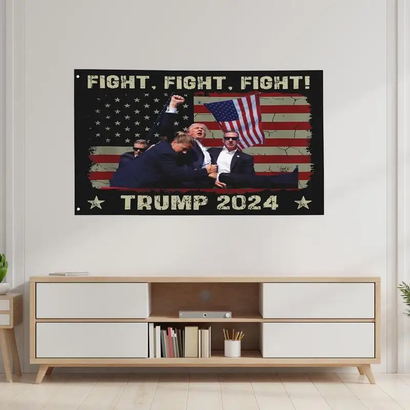 3X5Ft Trump 2024 Flag Trump Flag Keep America Great Donald Banner Tapestry Poster Still Fighting