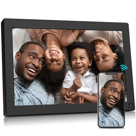 BSIMB 10.1'' Digital Picture Frame 32GB - Perfect Gifts for Friends/Family - Upload Photos&Videos from Anywhere via App/Email, Easy to Use, 1280X800 IPS Display, Support Micro SD Card and USB Drive