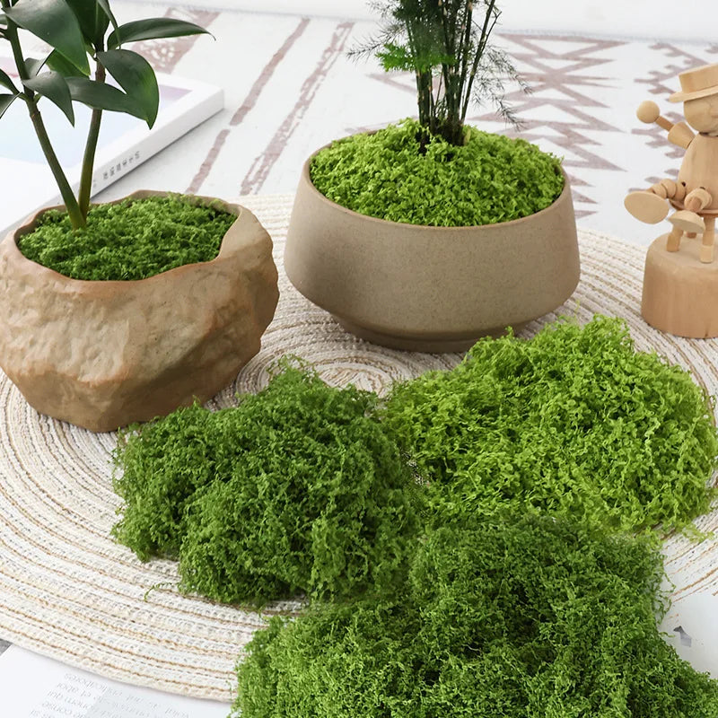 1Pc Fake Plants Home Decor Simulated Moss Turf Biomimetic Artificial Moss Micro Landscape Layout Ornaments Lawn Bonsai