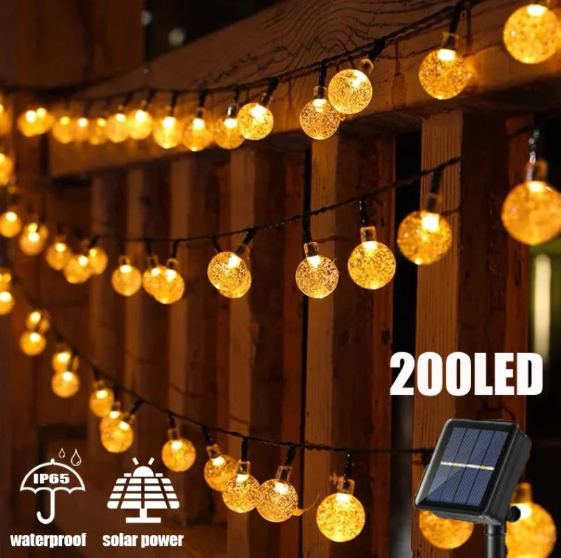 Solar String Lights Outdoor Fairy Light for Garden Decor