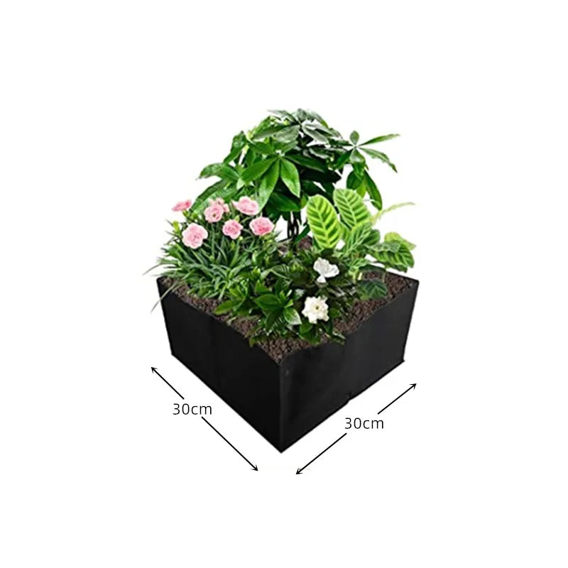 Garden Planting Bag Felt Multi-Grid Planting Bag Vegetable Planting Pot Plant Flower Planting Flower Pot Plant Nutrition Bag