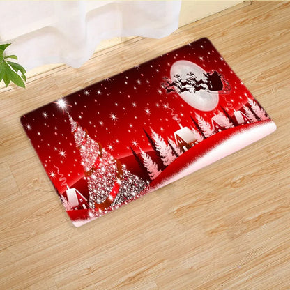 Christmas Door Mat Santa Claus Outdoor Carpet Merry Christmas Decorations For Home 2024 Navidad Xmas Ornament New Year 2025