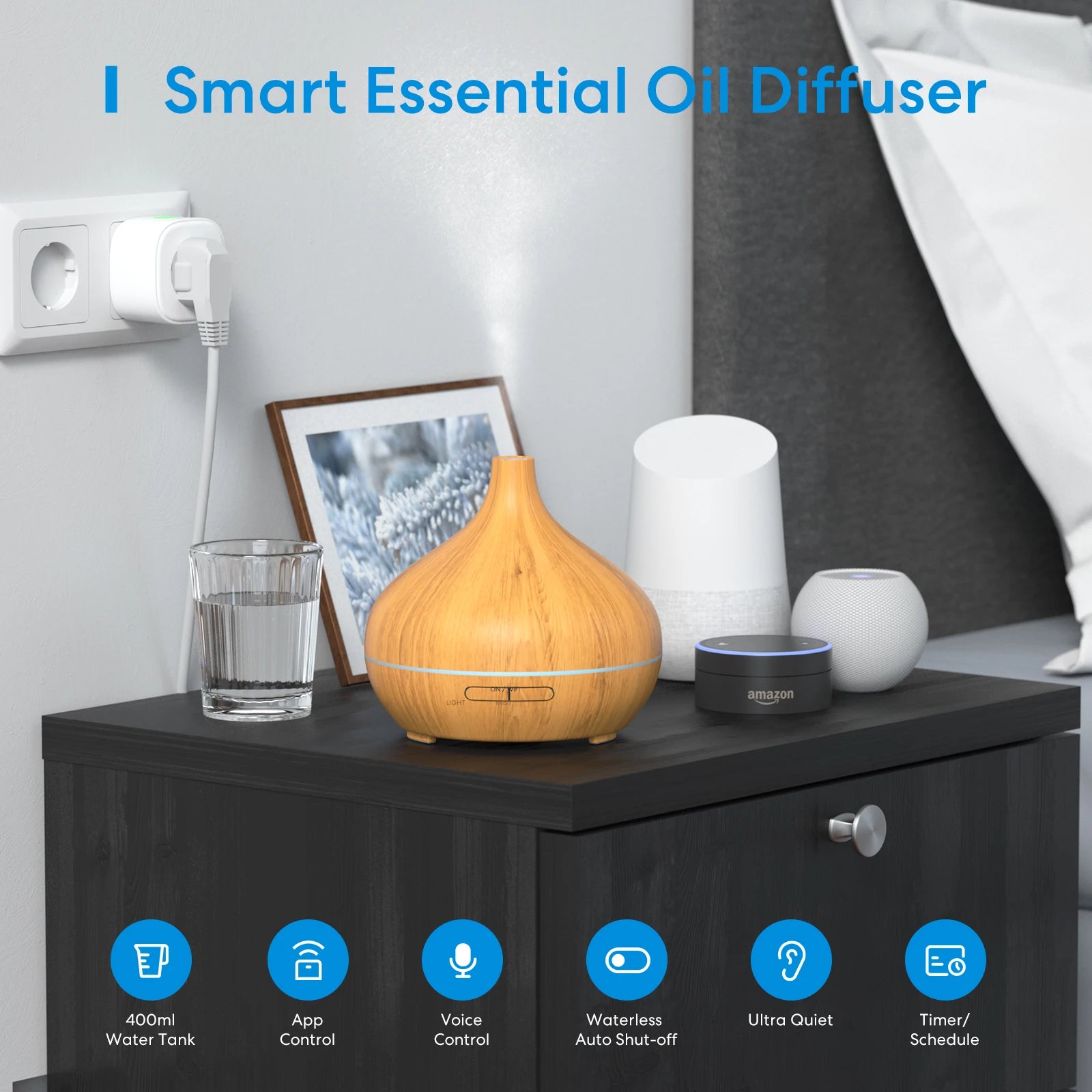 Smart Wi-Fi Essential Oil Diffuser and Air Humidifier 