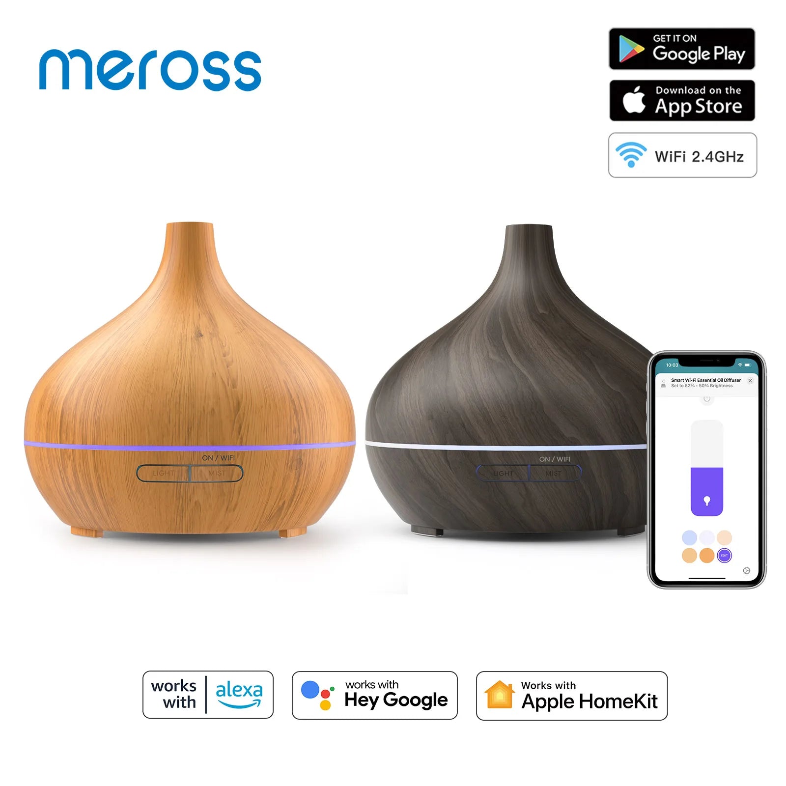 Smart Wi-Fi Essential Oil Diffuser and Air Humidifier 