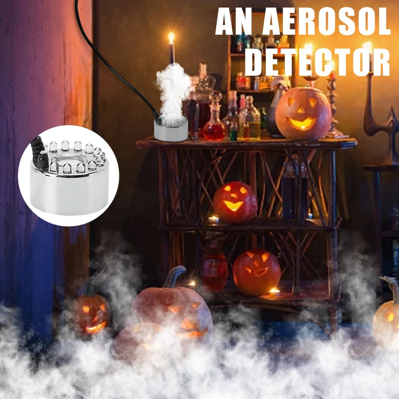 Mini Atomizer Fountain Pond Fog Machine LED Pumpkin Light Fogger Water For Halloween Christmas Easter Party Festival Decoration