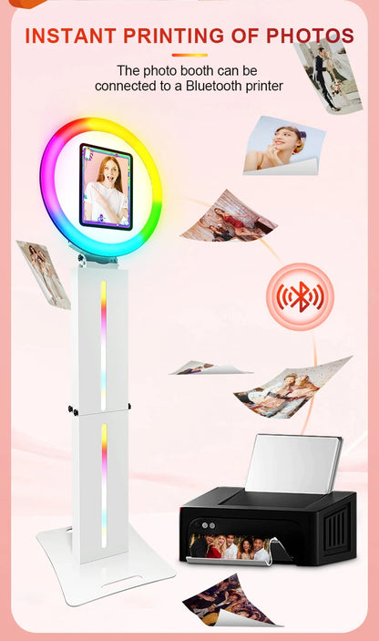 Photobooth Machines iPad Photo Booth Magic Mirror Metal For Thanksgiving Christmas Halloween Evening Parties Selfie Machine