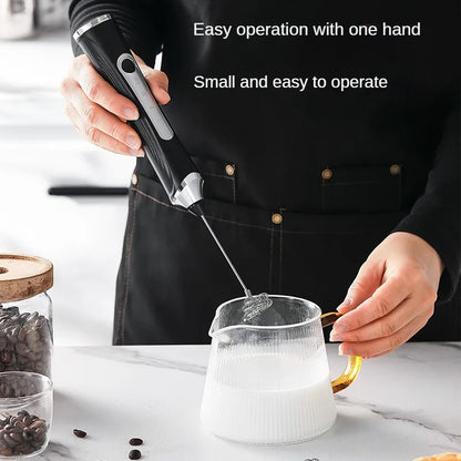 USB Rechargeable 2-in-1 Electric Egg Beater Blenders for Kitchen Items Mini Blender Mixer Coffee and Whiskey Stirrers Gadgets