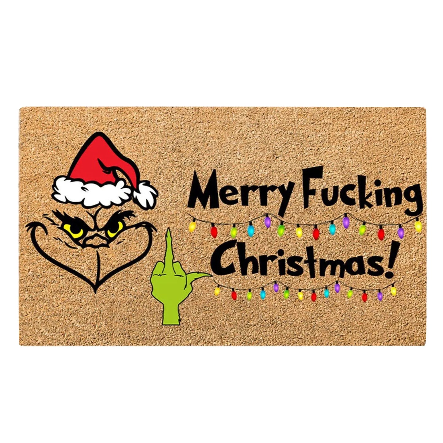 Xmas Welcome Christmas Mat Non-Slip And Washable Doormat Decoration Door Mat Entrance Rugs 40x60 cm/15.7x23.6 inches