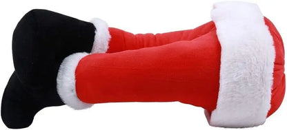 42CM Hanging Santa Legs, Christmas Fake Leg Ornament, Christmas Elf Legs for Home Christmas Tree Fireplace Wreaths Decor