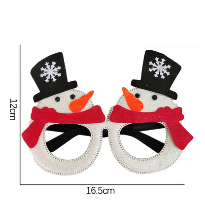 Christmas Glasses Plastic Decorative Glasses Kid Xmax Party Costume Accessory Photo Props Christmas Decoration decoración hogar