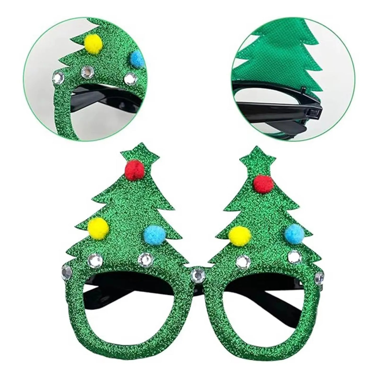 2024 Adult And Kids Christmas Xmas Decor New Year Gift Santa Snowman Glasses Christmas Glasses Frame Christmas Decorations