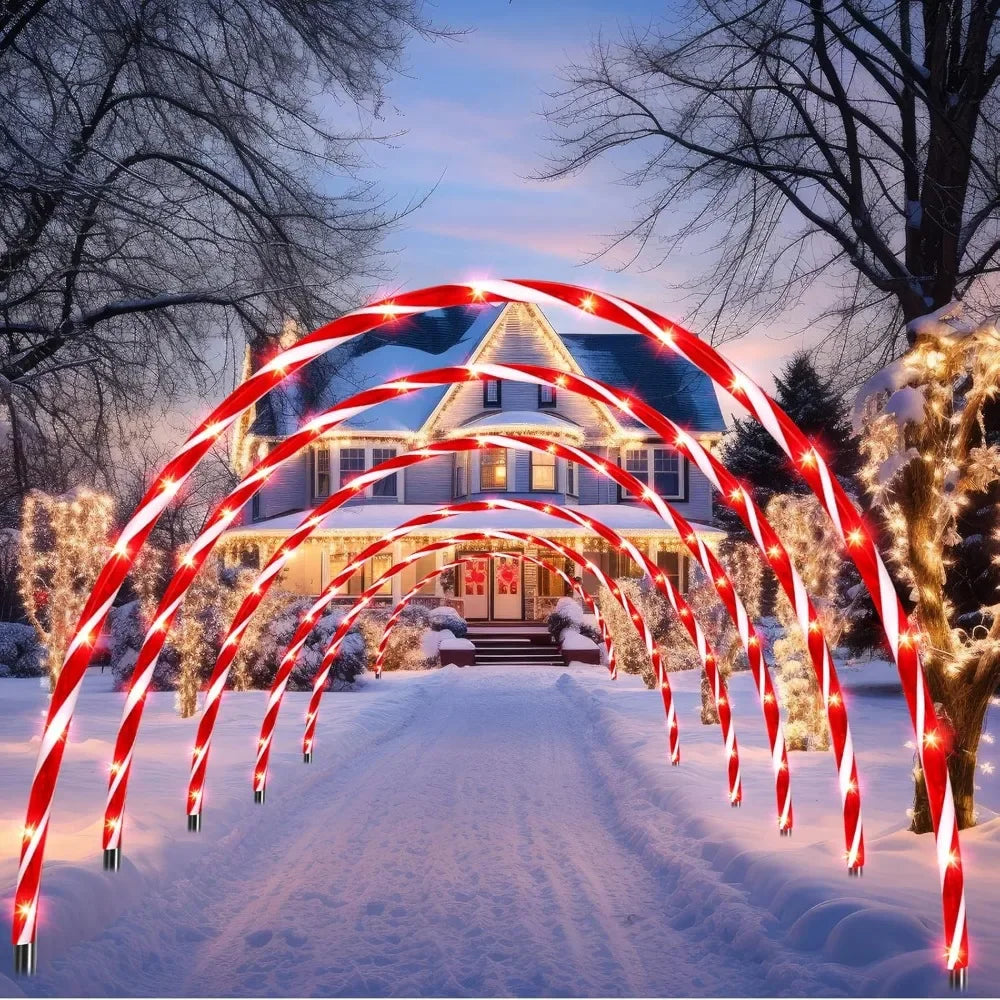 Christmas Candy Light Arch Decoration