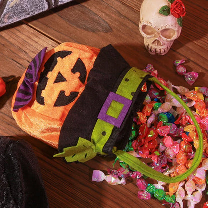 Candy Bag Velvet Candy Bag Skull Bat Tote Pumpkin Bag Halloween Candy Gift Storage Supplies 2025 Halloween Suppliers