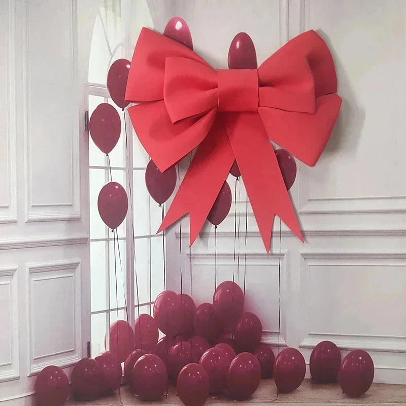 120cm Large Bow Decorative Item DIY Production Wedding Arch Birthday Party Festive Atmosphere Decor Background Shooting Prop