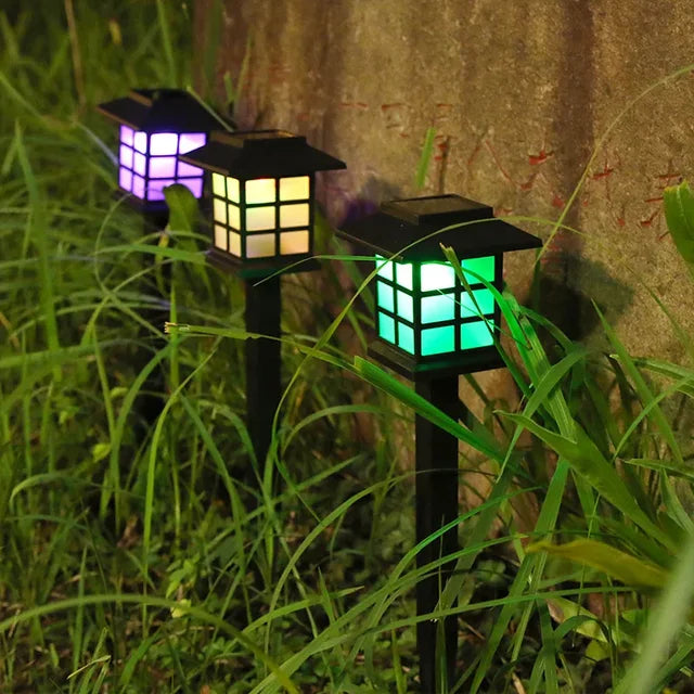 LED Solar Light Waterproof Outdoor Lawn Lamps Pathway Landscape Walkway Path Yard Patio Garden Decoration Solar Power Lights