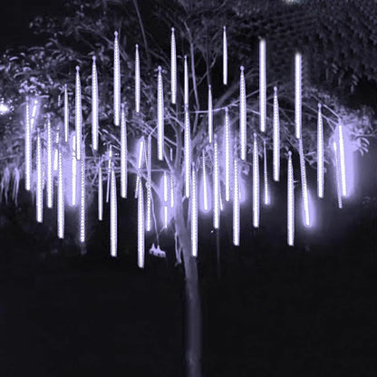 LED Meteor Shower Rain Lights Waterproof Falling Raindrop Fairy String Light for Christmas Decoration Holiday Party Patio Decor