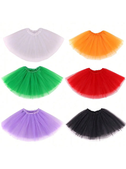 Tutu Skirt Adult Ballet Women Multicolored Vintage 3 Layered for 80s Cosplay Dance Party Costume Party/birthday ﻿