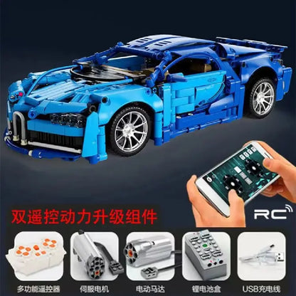 A Gift That Is Compatible With Building Blocks, And Difficult To Assemble Racing Car Models, Remote Control Sports Cars