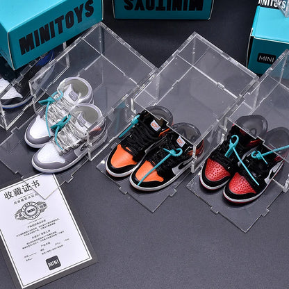 3d mini sneaker model cartoon joint DIY stereo aj model decorative desktop car ornaments Christmas gifts birthday gifts