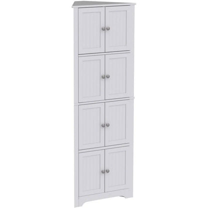 4-Tier 68" Corner Kitchen Pantry Storage Cabinet with 8 Doors