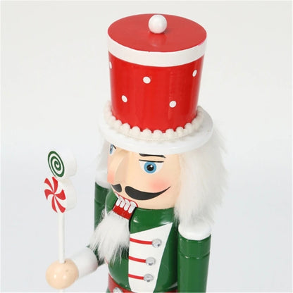 Elegant Candy Series Nutcrackers Ornament Handmade Christmas Nutcrackers 50CM Decors Candy Series with Ribbon Scepter