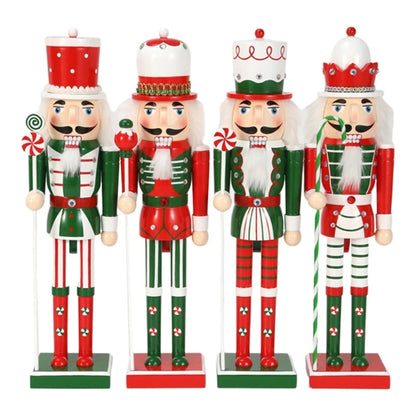 Elegant Candy Series Nutcrackers Ornament Handmade Christmas Nutcrackers 50CM Decors Candy Series with Ribbon Scepter