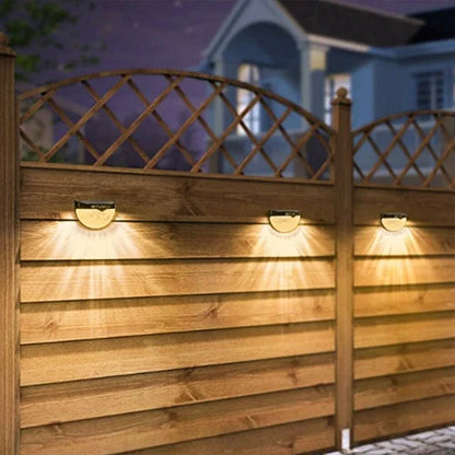 LED Solar Light Outdoor Wall Lamps Energy Garden Lamps Waterproof Solar Fence Lamp Christmas Decoration Festoon Light 1-24PCS