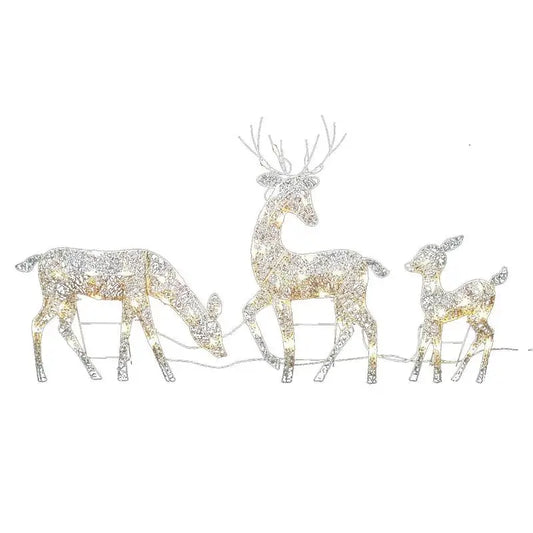 Lighted Christmas Reindeer Outdoor Garden Christmas Standing Elk Ornament Water Resistant Bright And Festive Holiday Decoration