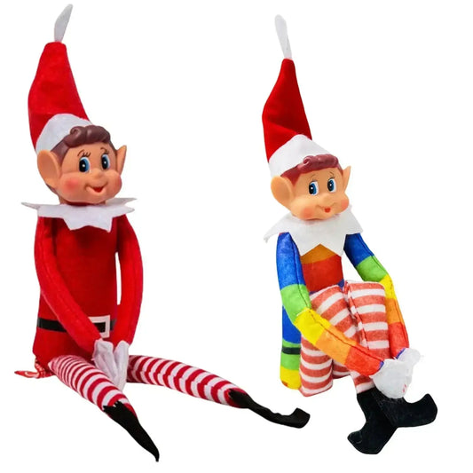 Christmas Elf Plush Toy Home Decor Bookshelf Ornaments Fairy Tale Long Leg Doll Christmas New Year Decorations New Year Gifts