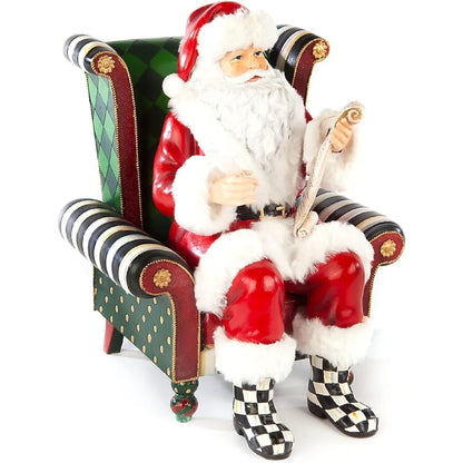 Wish List Santa Claus, Santa Statue Christmas Decoration for Home