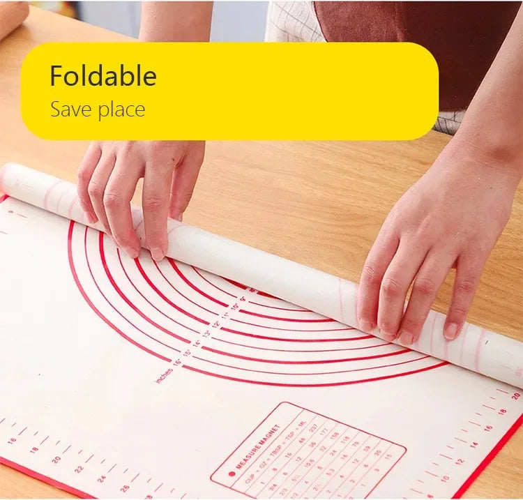 1PCS Kneading Dough Mat Silicone Baking Mat Pizza Cake Dough Maker Kitchen Cooking Grill Gadgets Bakeware