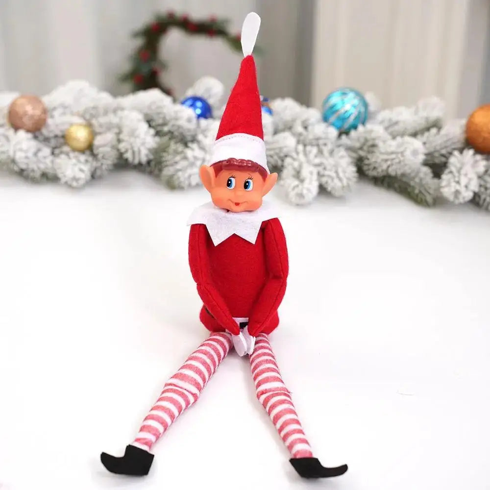 Christmas Elf Plush Toy Home Decor Bookshelf Ornaments Fairy Tale Long Leg Doll Christmas New Year Decorations New Year Gifts