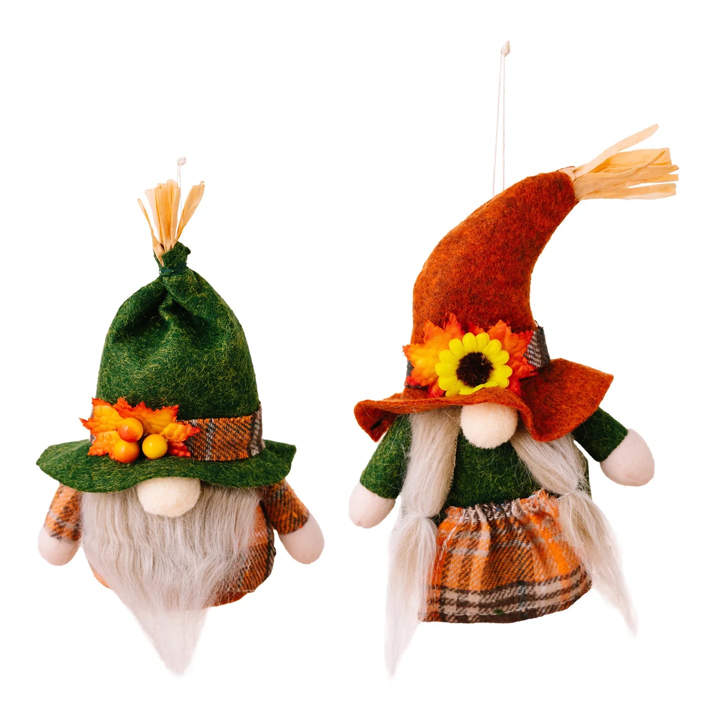 Fall Gnome Pumpkin Maple Sunflower Harvest Autumn Elf Dwarf Plush Faceless Dolls Ornaments for Home Christmas Thanksgiving Decor