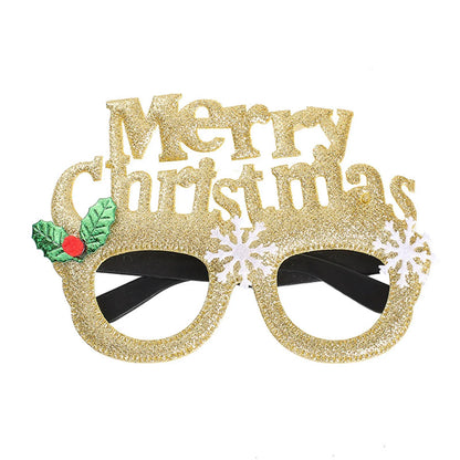 2024 Adult And Kids Christmas Xmas Decor New Year Gift Santa Snowman Glasses Christmas Glasses Frame Christmas Decorations